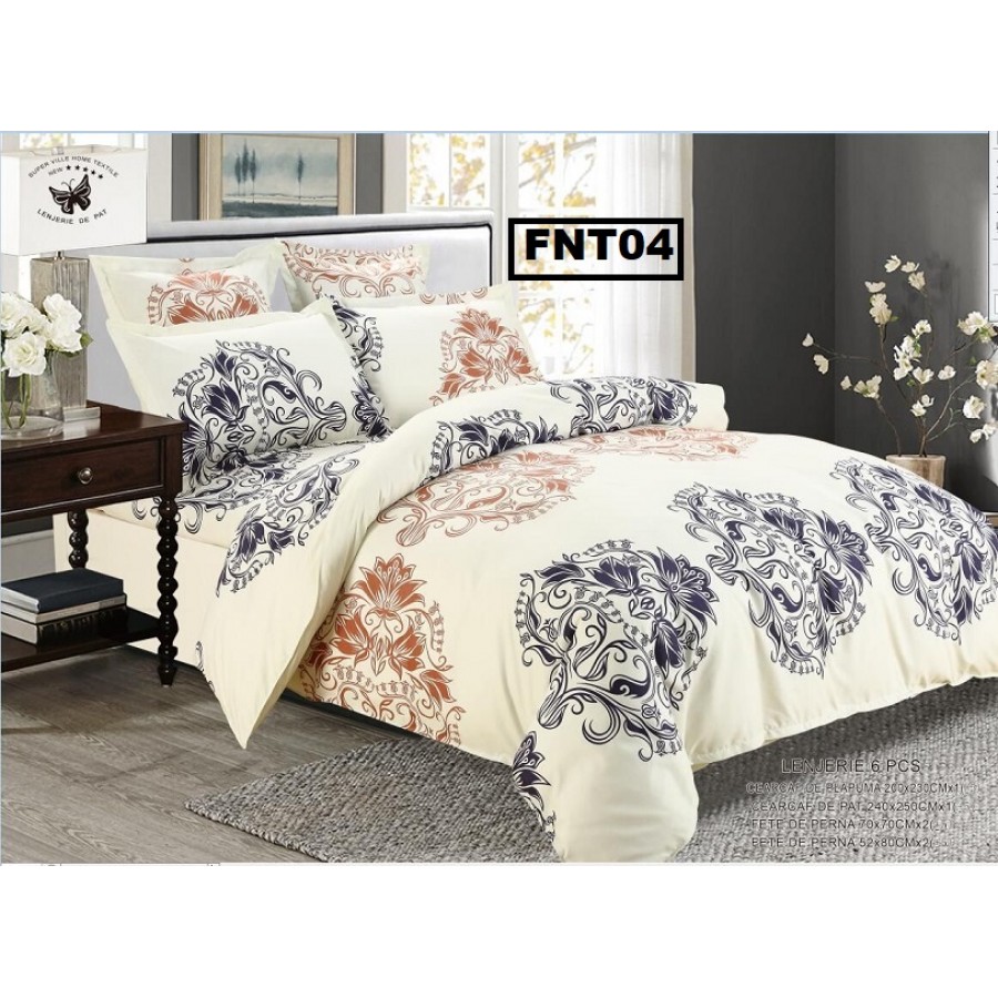LENJERIE BBC FINET 6 PIESE FNT04 - Lenjerii Bumbac Finet 6 PIESE - ofertelecasei.ro