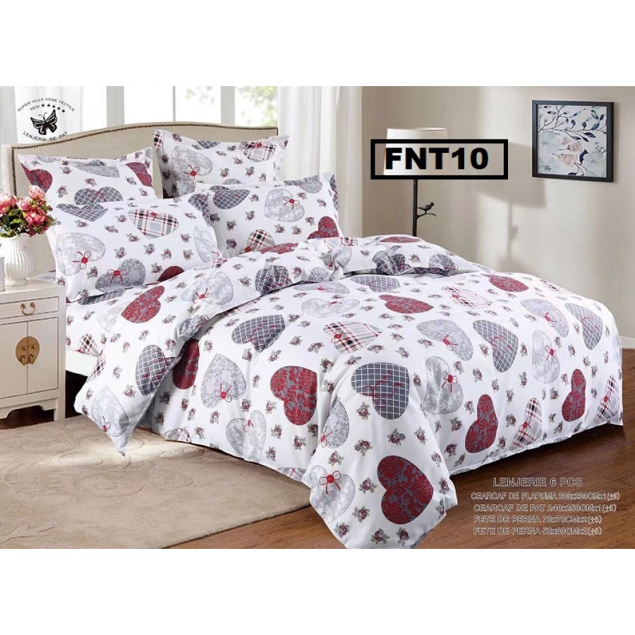 LENJERIE BBC FINET 6 PIESE FNT10 - Lenjerii Bumbac Finet 6 PIESE - ofertelecasei.ro