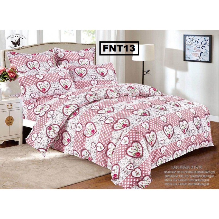 LENJERIE BBC FINET 6 PIESE FNT13 - Lenjerii Bumbac Finet 6 PIESE - ofertelecasei.ro