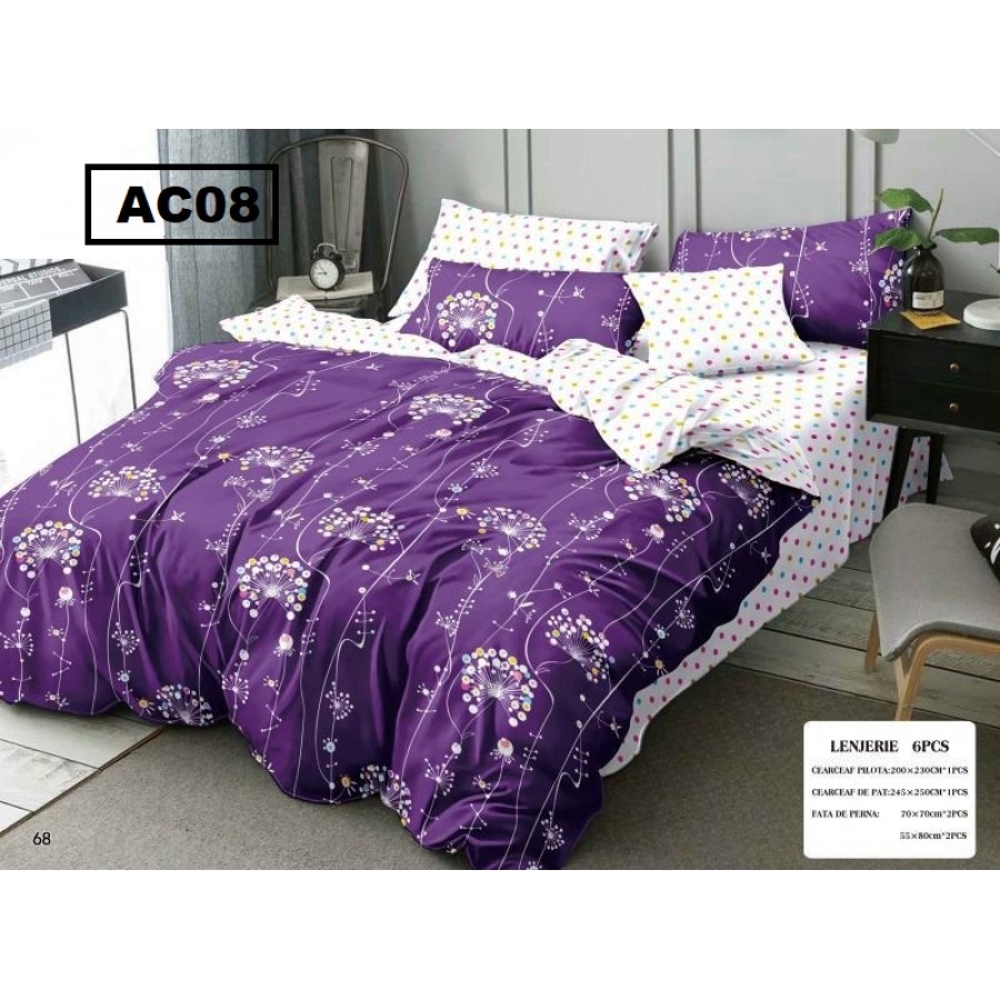 LENJERIE BBC FINET 6 PIESE AC08 - Lenjerii Bumbac Finet 6 PIESE - ofertelecasei.ro