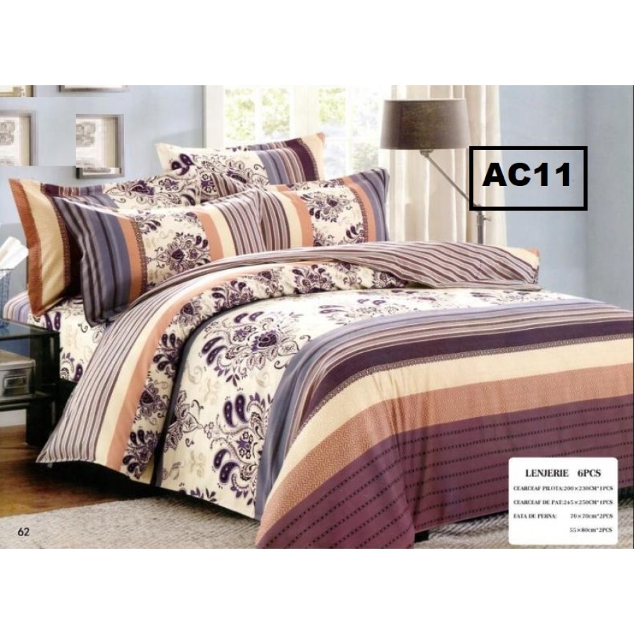 LENJERIE BBC FINET 6 PIESE AC11 - Lenjerii Bumbac Finet 6 PIESE - ofertelecasei.ro