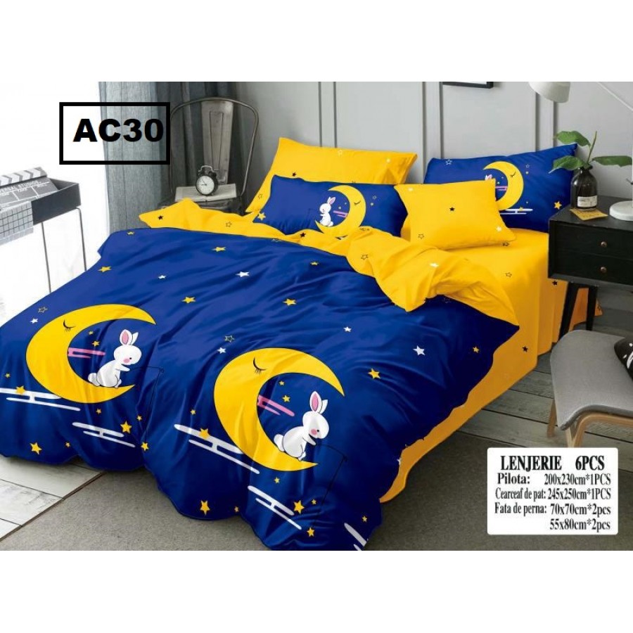 LENJERIE BBC FINET 6 PIESE AC30 - Lenjerii Bumbac Finet 6 PIESE - ofertelecasei.ro