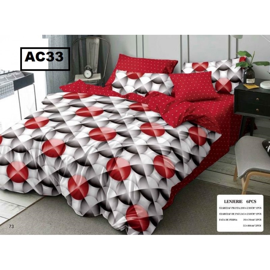 LENJERIE BBC FINET 6 PIESE AC33 - Lenjerii Bumbac Finet 6 PIESE - ofertelecasei.ro
