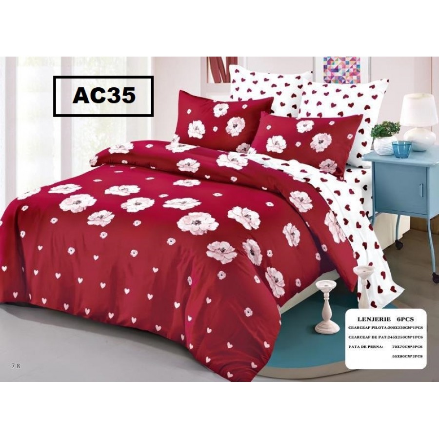 LENJERIE BBC FINET 6 PIESE AC35 - Lenjerii Bumbac Finet 6 PIESE - ofertelecasei.ro