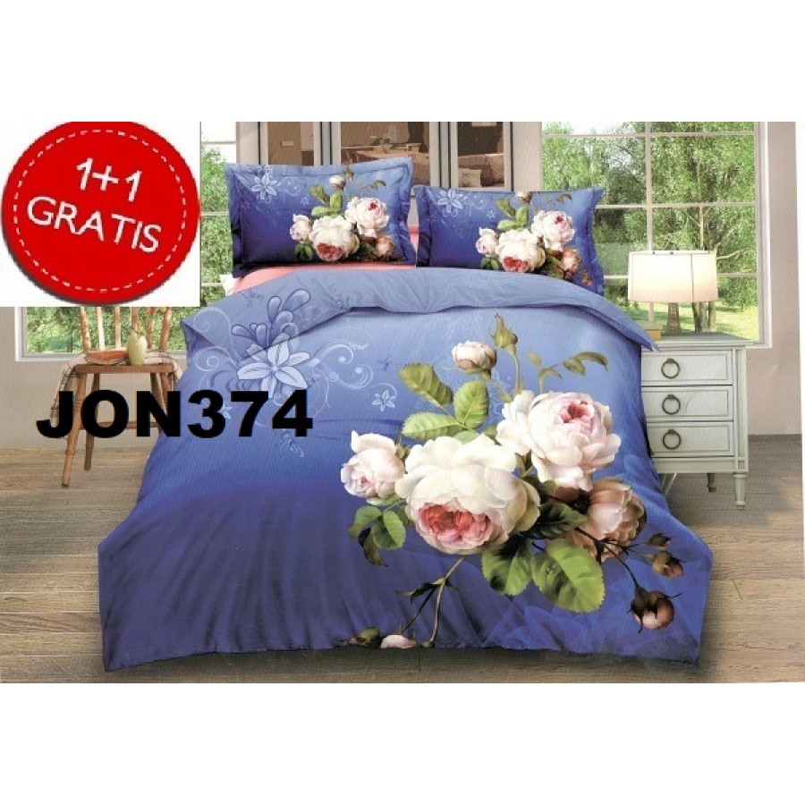 LENJERIE 1+1 GRATIS JON374 - 1+1 GRATIS Lenjerii 3D - ofertelecasei.ro