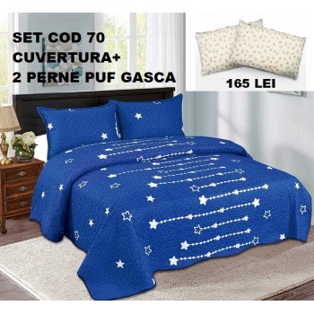 Set Cuvertura+2 Perne Puf SET70