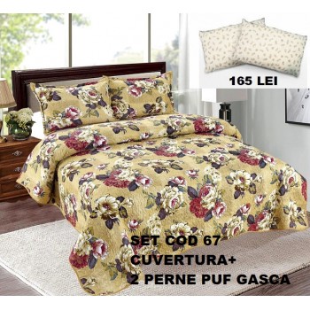 Set Cuvertura+2 Perne Puf SET67