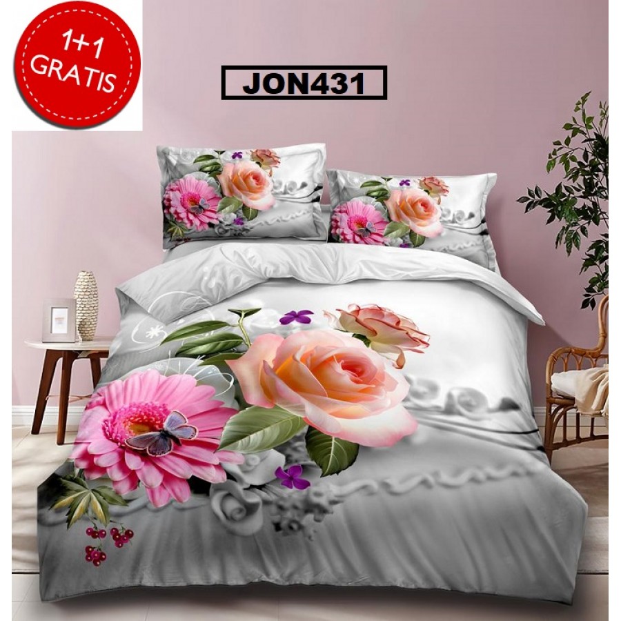 LENJERIE 1+1 GRATIS JON431 - 1+1 GRATIS Lenjerii 3D - ofertelecasei.ro