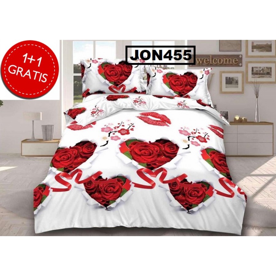 LENJERIE 1+1 GRATIS JON455 - 1+1 GRATIS Lenjerii 3D - ofertelecasei.ro
